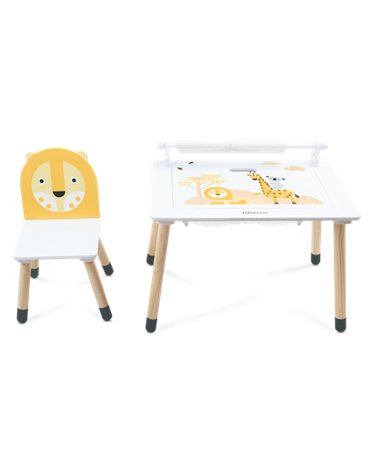 Mesa + silla de madera Jungle